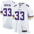 Men's Nike Minnesota Vikings #33 Michael Griffin Game White NFL Jersey