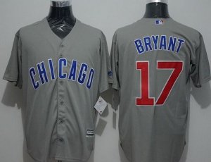 Chicago Cubs #17 Kris Bryant Grey New Cool Base Stitched MLB Jersey