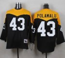 Mitchell And Ness 1967 Pittsburgh Steelers #43 Troy Polamalu Black Yelllow Throwback Men Stitched NFL Jersey