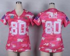 Nike Women New York Giants #80 Victor Cruz Salute to Service New Pink Camo jerseys