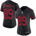 Womens Nike San Francisco 49ers #89 Vance McDonald Limited Black Rush NFL Jersey