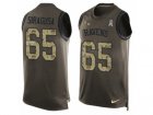 Mens Nike Baltimore Ravens #65 Nico Siragusa Limited Green Salute to Service Tank Top NFL Jersey
