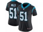 Women Nike Carolina Panthers #51 Sam Mills Vapor Untouchable Limited Black Team Color NFL Jersey