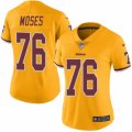 Women's Nike Washington Redskins #76 Morgan Moses Limited Gold Rush NFL Jersey