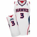 Mens Adidas Atlanta Hawks #3 Jarrett Jack Swingman White Home NBA Jersey