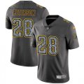 Nike Vikings #28 Adrian Peterson Gray Static Vapor Untouchable Limited Jersey