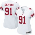 Womens Nike New York Giants #91 Kelvin Sheppard Limited White NFL Jersey
