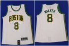 Celtics #8 Kemba Walker White City Edition Nike Swingman Jersey
