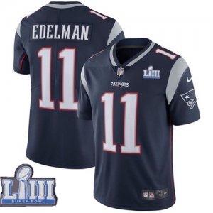 Nike Patriots #11 Julian Edelman Navy Youth 2019 Super Bowl LIII Vapor Untouchable Limited Jersey