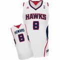 Mens Adidas Atlanta Hawks #8 Dwight Howard Swingman White Home NBA Jersey