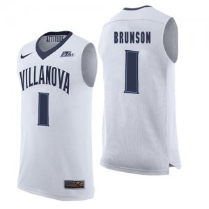 Villanova Wildcats #1 Jalen Brunson White College Basketball Elite Jersey