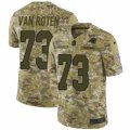 Mens Nike Carolina Panthers #73 Greg Van Roten Limited Camo 2018 Salute to Service NFL Jersey