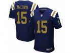 Mens Nike New York Jets #15 Josh McCown Elite Navy Blue Alternate NFL Jersey