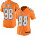 Women's Nike Miami Dolphins #98 Jason Jones Limited Orange Rush NFL Jersey