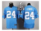 2015 Super Bowl XLIX Nike jerseys seattle seahawks #24 marshawn lynch lt.blue[Elite]