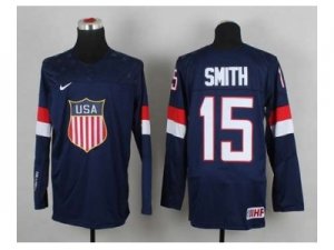 nhl jerseys USA #15 smith blue(2014 world championship)