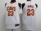 Cavaliers #23 LeBron James White Youth Nike Authentic Jersey
