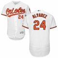 Men's Majestic Baltimore Orioles #24 Pedro Alvarez White Flexbase Authentic Collection MLB Jersey
