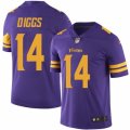 Mens Nike Minnesota Vikings #14 Stefon Diggs Elite Purple Rush NFL Jersey