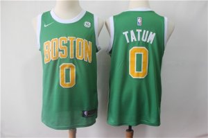 Celtics #0 Jayson Tatum Green 2018-19 Earned Edition Nike Swingman Jersey
