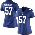 Womens Nike New York Giants #57 Keenan Robinson Limited Royal Blue Team Color NFL Jersey