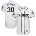 Padres #30 Eric Hosmer White 50th Anniversary and 150th Patch FlexBase Jersey