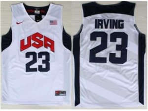 USA Basketball #23 Kyrie Irving white Jerseys