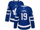 Women Adidas Toronto Maple Leafs #19 Joffrey Lupul Blue Home Authentic Stitched NHL Jersey