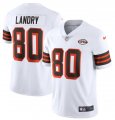Nike Browns #80 Jarvis Landry White 1946 Collection Alternate Vapor Limited Jersey