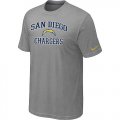 San Diego Chargers Heart & Soul Light grey T-Shirt