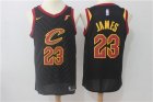 Cavaliers #23 LeBron James Black Nike Swingman Jersey