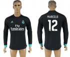 2017-18 Real Madrid 12 MARCELO Away Long Sleeve Thailand Soccer Jersey