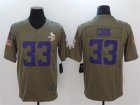 Nike Vikings #33 Dalvin Cook Olive Salute To Service Limited Jersey