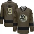 New York Islanders #9 Clark Gillies Green Salute to Service Stitched NHL Jersey