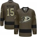 Anaheim Ducks #15 Ryan Getzlaf Green Salute to Service Stitched NHL Jersey