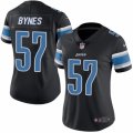 Women's Nike Detroit Lions #57 Josh Bynes Limited Black Rush NFL Jersey