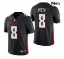 Men Atlanta Falcons #8 Kyle Pitts Black 2021 Draft Jersey