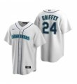 Nike Seattle Mariners #24 Ken Griffey Jr. White Home Stitched Baseball Jersey