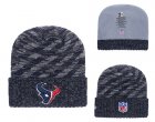 Texans Team Logo Navy Stripe Cuffed Knit Hat YD