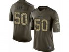 Mens Nike New York Jets #50 Darron Lee Limited Green Salute to Service NFL Jersey