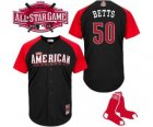 mlb 2015 all star jerseys boston red sox #50 betts black