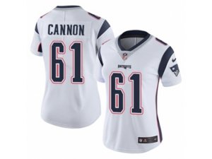 Women Nike New England Patriots #61 Marcus Cannon Vapor Untouchable Limited White NFL Jersey