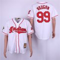 Indians #99 Ricky Vaughn White Cooperstown Collection Jersey