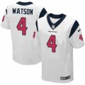 Mens Nike Houston Texans #4 Deshaun Watson Elite White NFL Jersey