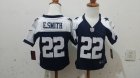 Nike Kids Dallas Cowboys #22 Emmitt Smith blue thankgivings jerseys