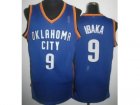 NBA Oklahoma City Thunder #9 Serge Ibaka Blue jerseys(Revolution 30)