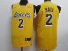 Lakers #2 Lonzo Ball Gold 2018-19 Nike Authentic Jersey
