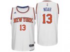 Men New York Knicks #13 Joakim Noah Home White New Swingman Jersey