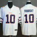 Nike Bears #10 Mitchell Trubisky White Team Logos Fashion Vapor Limited Jersey