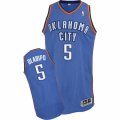 Mens Adidas Oklahoma City Thunder #5 Victor Oladipo Authentic Royal Blue Road NBA Jersey